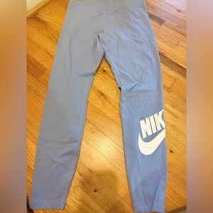 Nike Blue and White Leggings Athletic Wear